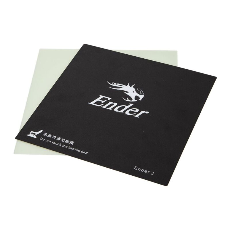 Creality 3D Ender-3 Build Surface 235x235mm cu placă și cleme din fibră de sticlă - imagine 4