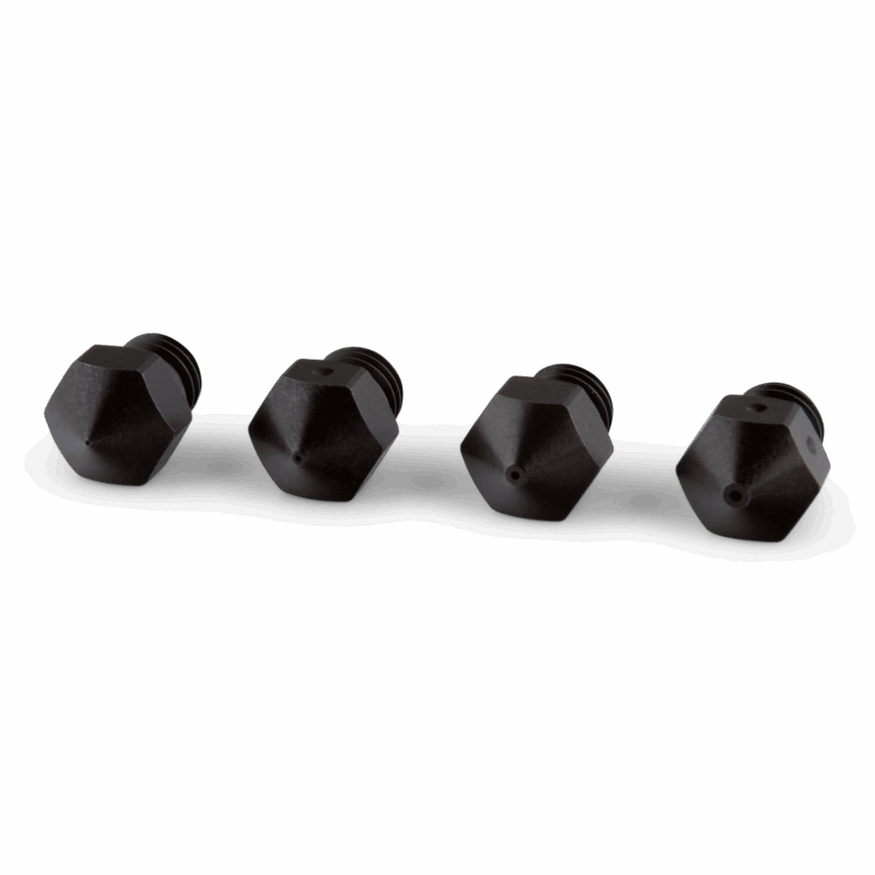 Duză întărită de dimensiuni mixte MK8 - 4 buc (0,20 mm / 0,40 mm / 0,60 mm / 0,80 mm)