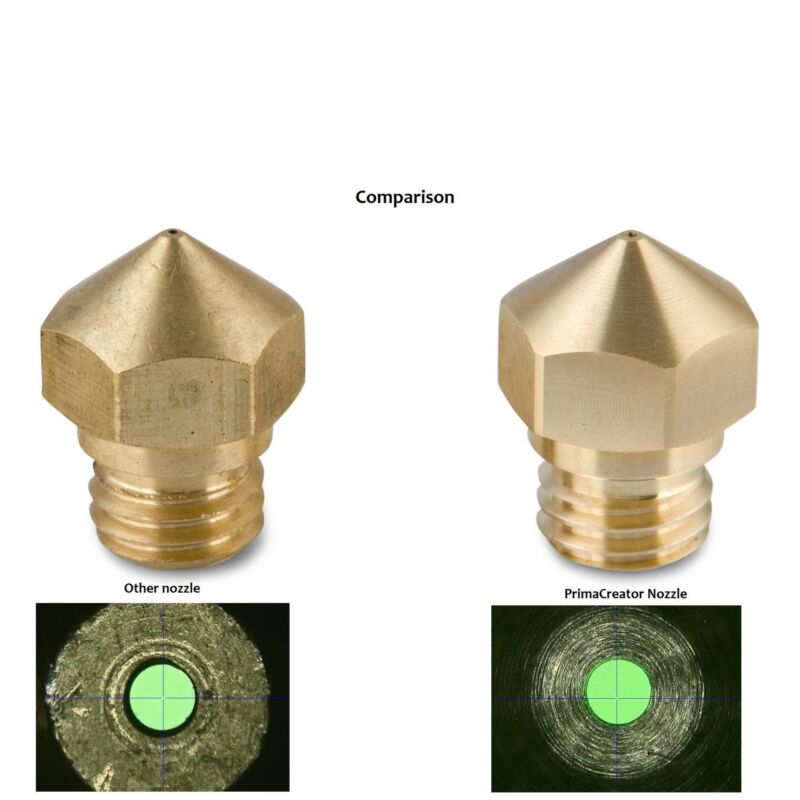 Duza PrimaCreator MK8 din alamă 0,4 mm - 4 buc - imagine 2