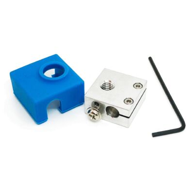 Upgrade bloc elvețian micro elvețian cu șosete din silicon pentru imprimante CR10 / Ender 2 / Ender 3 / ANET A8 MK7, MK8, MK9 Hotend