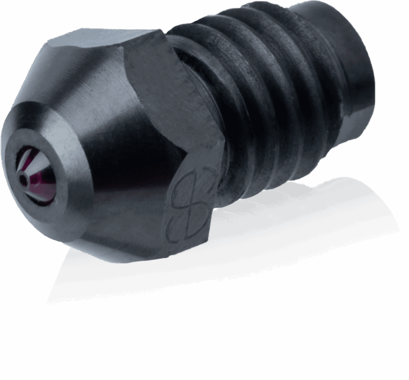 Duză de rubin din oțel întărit Phaetus V2 0,4 mm - 1,75 mm - 1 buc - imagine 2