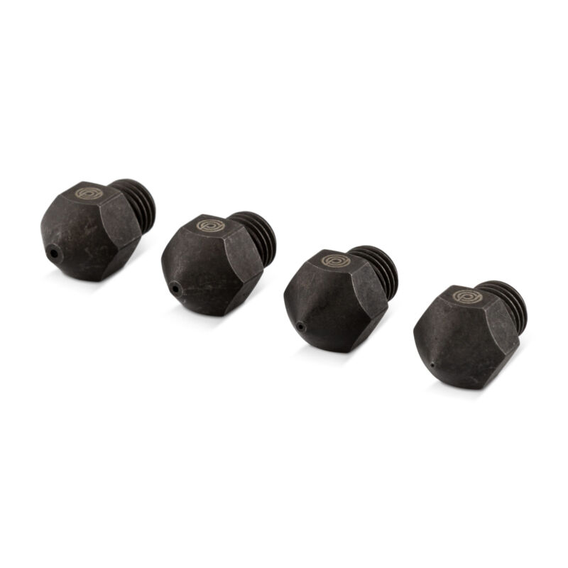PrimaCreator CR-10S Pro Duză de dimensiuni mixte întărite - 4 buc (0,20 mm / 0,40 mm / 0,60 mm / 0,80 mm)