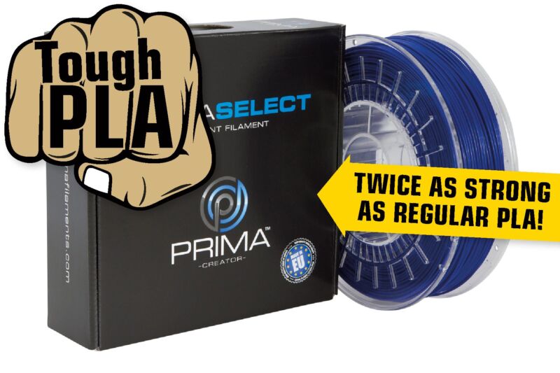 PrimaSelect PLA Tough - 1,75 mm - 750 g - Albastru - imagine 3