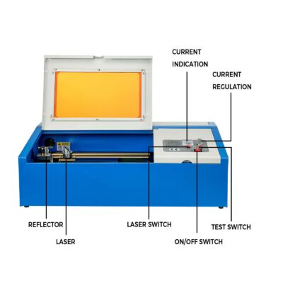 Laser CO2 40W CNC taiere, gravare Vevor K40