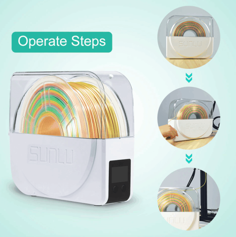 Uscator filament, deshidrator - Sunlu S1, 55 grade - imagine 3