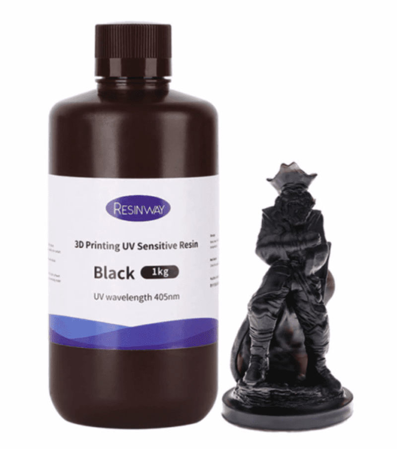 Rasina UV pentru imprimanta 3D, 1 litru, negru, alb