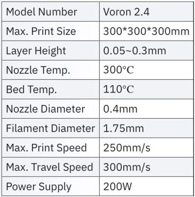 8213 FDM Printer Formbot 001 Voron 2.4 Formbot - kit de asamblare, cea mai rapida imprimanta CoreXY