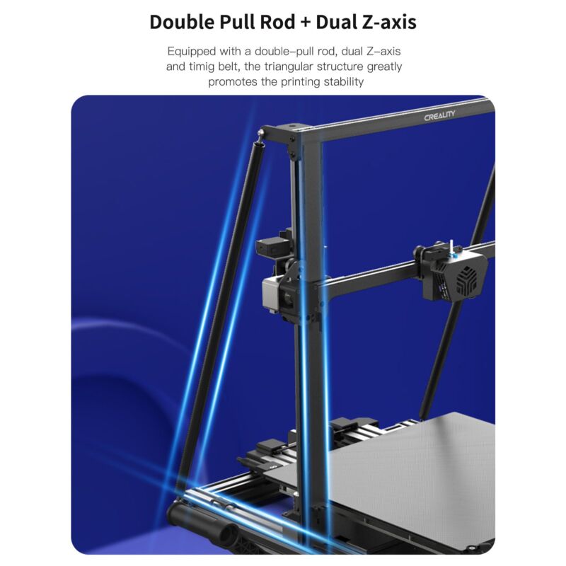 Creality CR-6 MAX 400x400x400mm - imprimanta 3D cu autoleveling, detectie filament, silentioasa - imagine 5