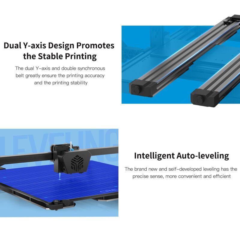Creality CR-6 MAX 400x400x400mm - imprimanta 3D cu autoleveling, detectie filament, silentioasa - imagine 6