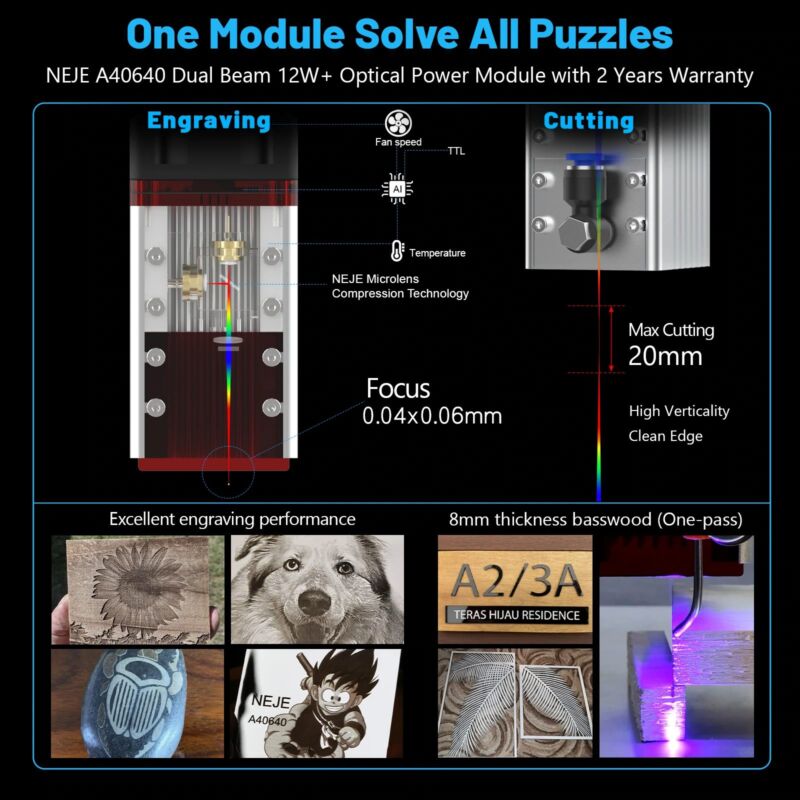 NEJE Master 2S Plus A40640 CNC Laser - imagine 5