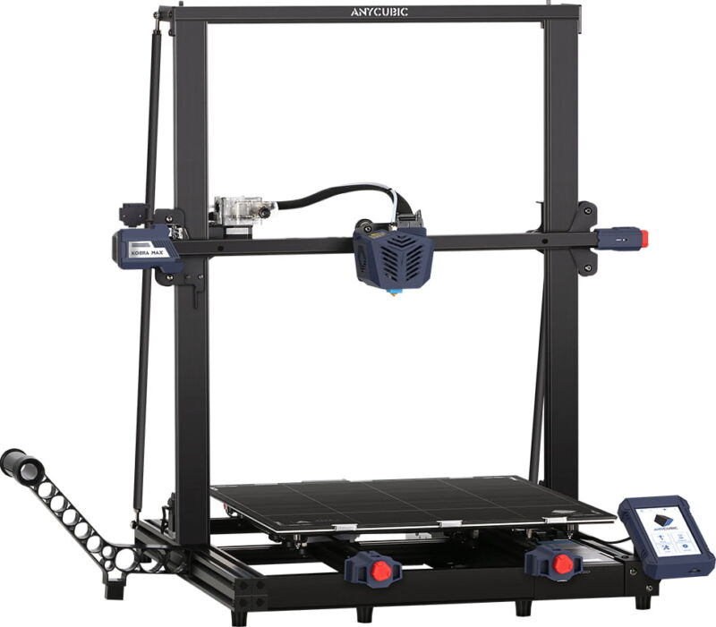 Imprimanta 3D Anycubic Kobra MAX, 400x400x450 mm, model 2022, senzor calibrare, senzor filament, dual Z