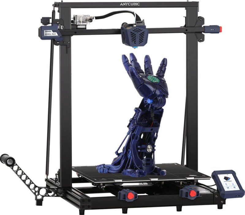 Imprimanta 3D Anycubic Kobra MAX, 400x400x450 mm, model 2022, senzor calibrare, senzor filament, dual Z - imagine 2