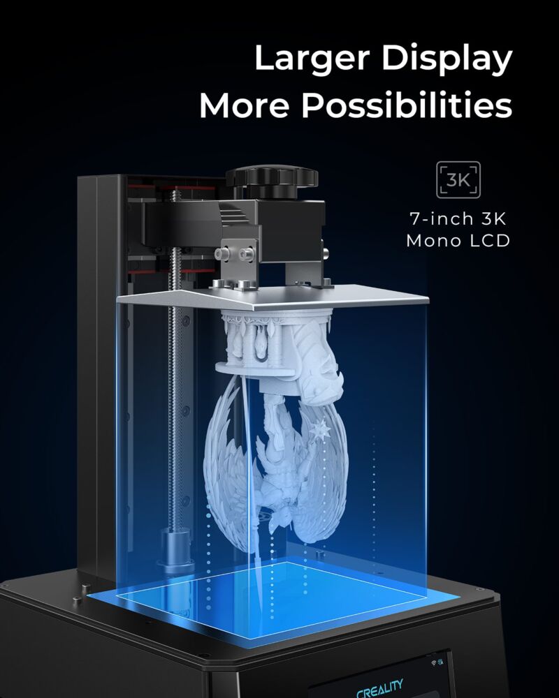 Imprimanta 3D cu rasini - Creality Halot- One Pro CL-70 - imagine 2