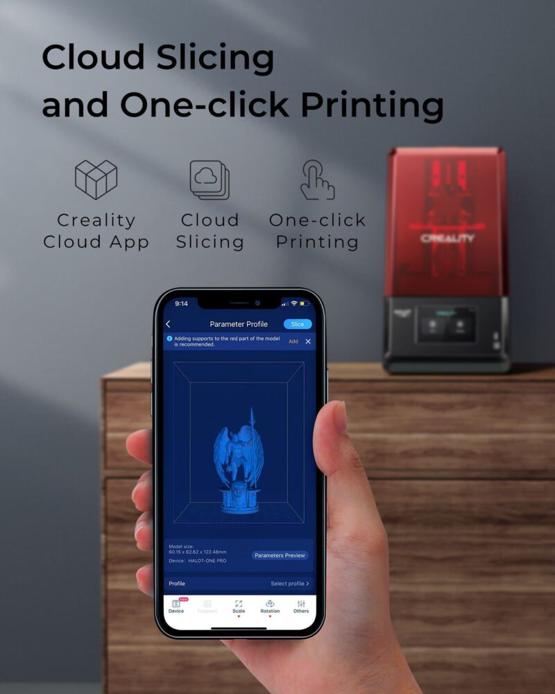 Imprimanta 3D cu rasini - Creality Halot- One Pro CL-70 - imagine 4