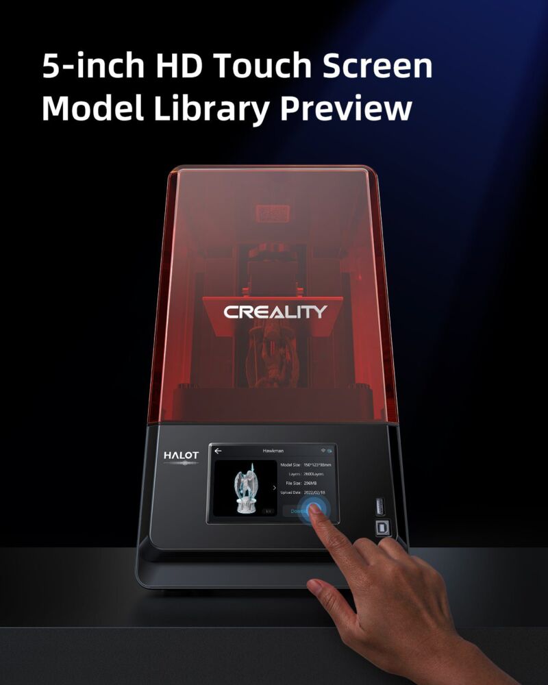 Imprimanta 3D cu rasini - Creality Halot- One Pro CL-70 - imagine 6