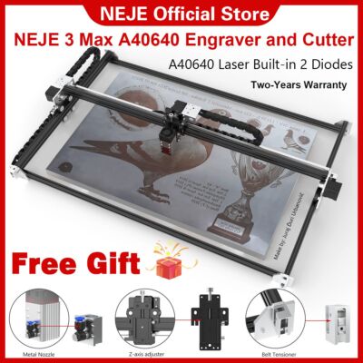 Laser NEJE 3 Max 10W real, CNC, Wireless 810x460 mm