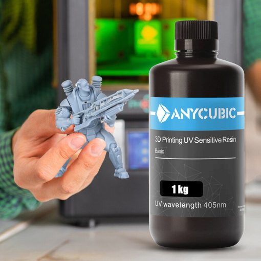ANYCUBIC UV Resin for 3D Printer CD High Precision Quick Curing 2L Liquid Bottle 3D Printer 4 Rasina Anycubic standard - 1 kg, pentru imprimante 3D cu rasina UV