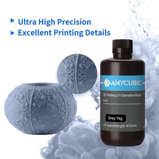 ANYCUBIC UV Resin for 3D Printer CD High Precision Quick Curing 2L Liquid Bottle 3D Printer 5 Rasina Anycubic standard - 1 kg, pentru imprimante 3D cu rasina UV