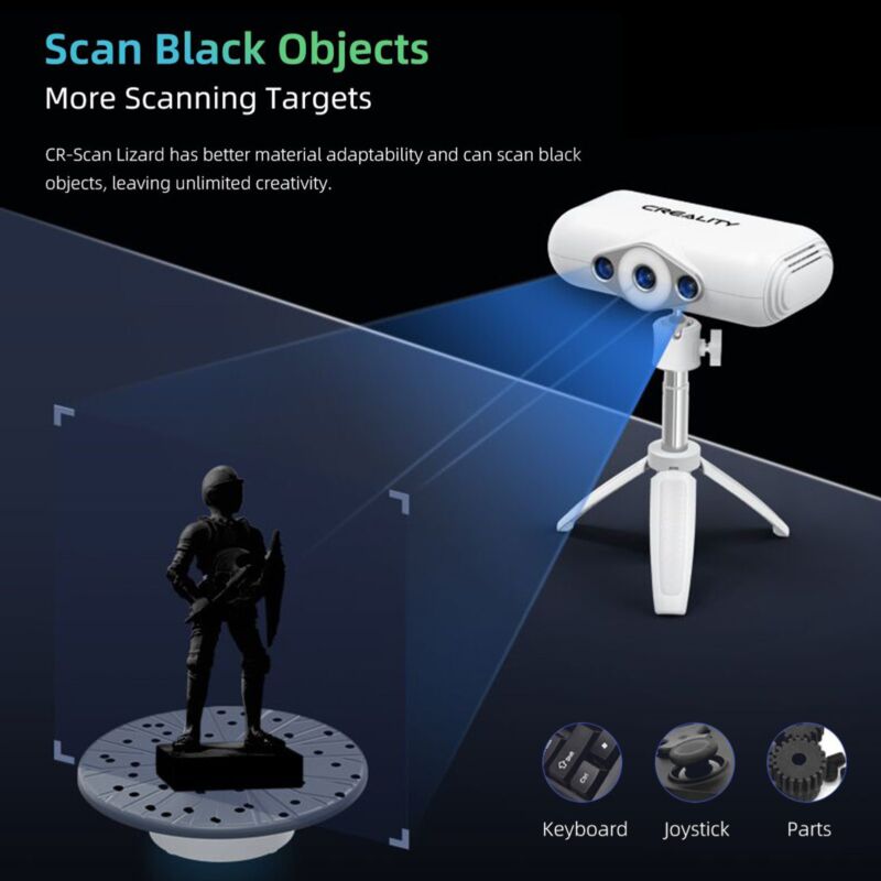 Creality CR-Scan Lizard, Premium Edition - scanner 3D, model 2022 - imagine 2
