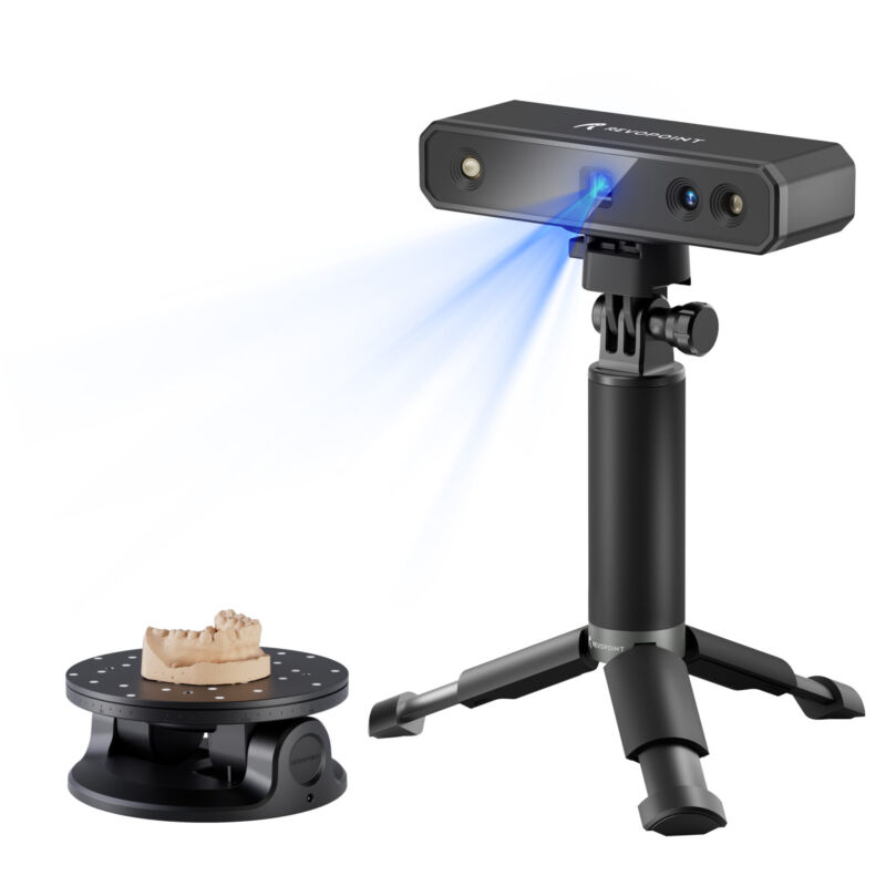 Revopoint Mini 3D Scanner, model 2022, precizie 0.02MM, pentru bijuterii, figurine,  scanare industriala de precizie - imagine 5