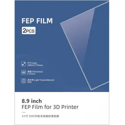 Folie FEP ANYCUBIC 8.9 Inch Photon Mono X, Photon Mono X 6K, Photon M3 Plus - 2 bucati pe set