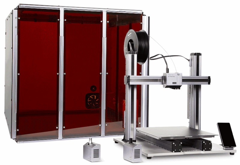 Snapmaker J1, cu 2 capete de imprimare, 300x200x300 mm, foarte rapida -300 mm/s