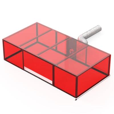 SCULPFUN Laser Engraver Smoke Exhaust Box, 1440 * 720 * 360mm, 10000r/min ventilator de mare viteză