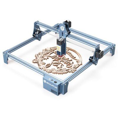 SCULPFUN S9 5.5W Laser Engraver, 0.06mm Ultra-Fine Compressed Spot, laser cu diode, 0.08mm de înaltă precizie, tăiere 15mm grosime lemn 10mm acrilic, focalizare fixă, zona de gravură 410 * 420mm