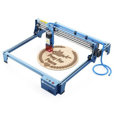 SCULPFUN S10 S10 10W Laser Engraver Cutter, 0.08mm de înaltă precizie, asistență pneumatică de mare viteză, placă de bază 32Bit, alunecare liniară îmbunătățită, CNC complet metalic, zonă de gravură 410 * 400mm