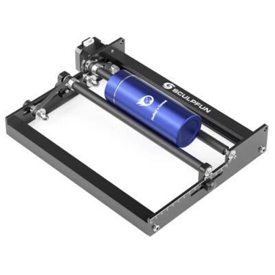 SCULPFUN Roller rotativ cu laser, rotativ pe axa Y, cu rotire de 360 de grade, Plug and Play, pentru gravura obiectelor cilindrice cu cutii de conserve