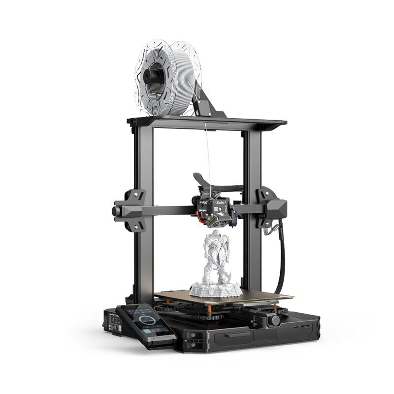 Creality Ender 3 S1 Pro, 220x220x270 mm, extruder direct-drive dual gear, nivelare automata, modul laser optional - imagine 3