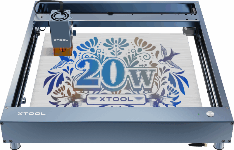 xTool D1 Pro 20W - Higher Accuracy Diode DIY Laser Engraving & Cutting Machine