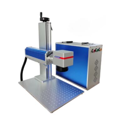 Laser Raycus Fibra 20W - utilaj marcare metal, cu axa rotativa