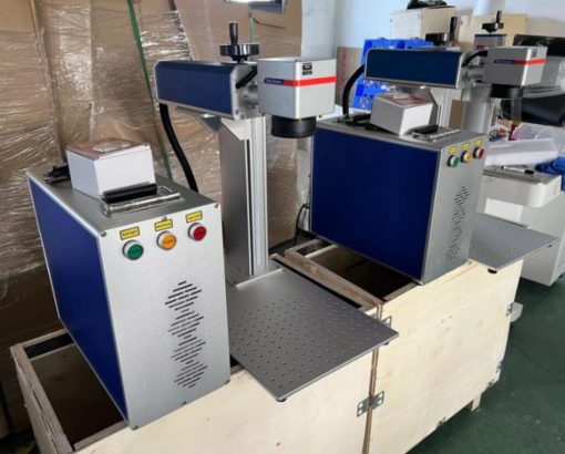 Laser Raycus Fibra 20W - utilaj marcare metal, cu axa rotativa - imagine 3