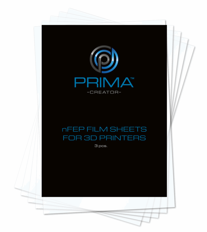 PrimaCreator nFEP Film Sheets for 3D Printers - 140 x 200 mm - 3-pack