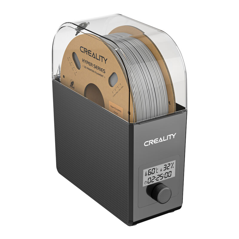 Uscator filament Creality Dry Box 2.0, 45-65 grade C, senzor umiditate - imagine 2