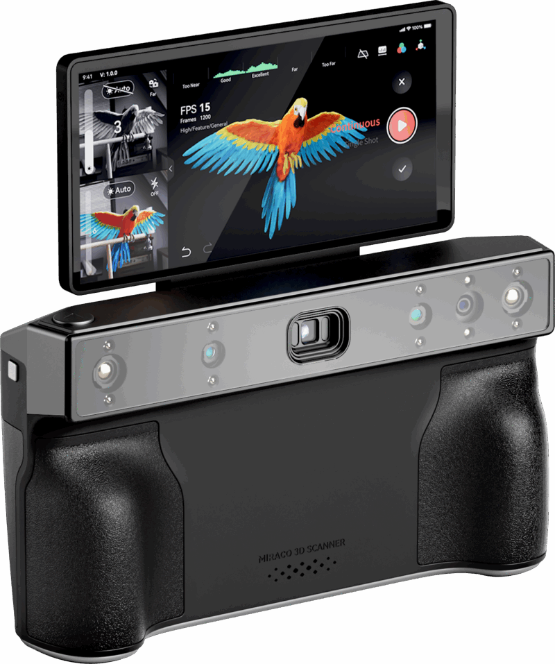 Revopoint Miraco Pro - scanner 3D all-in-one, 32GB RAM, 256GB SSD - imagine 2