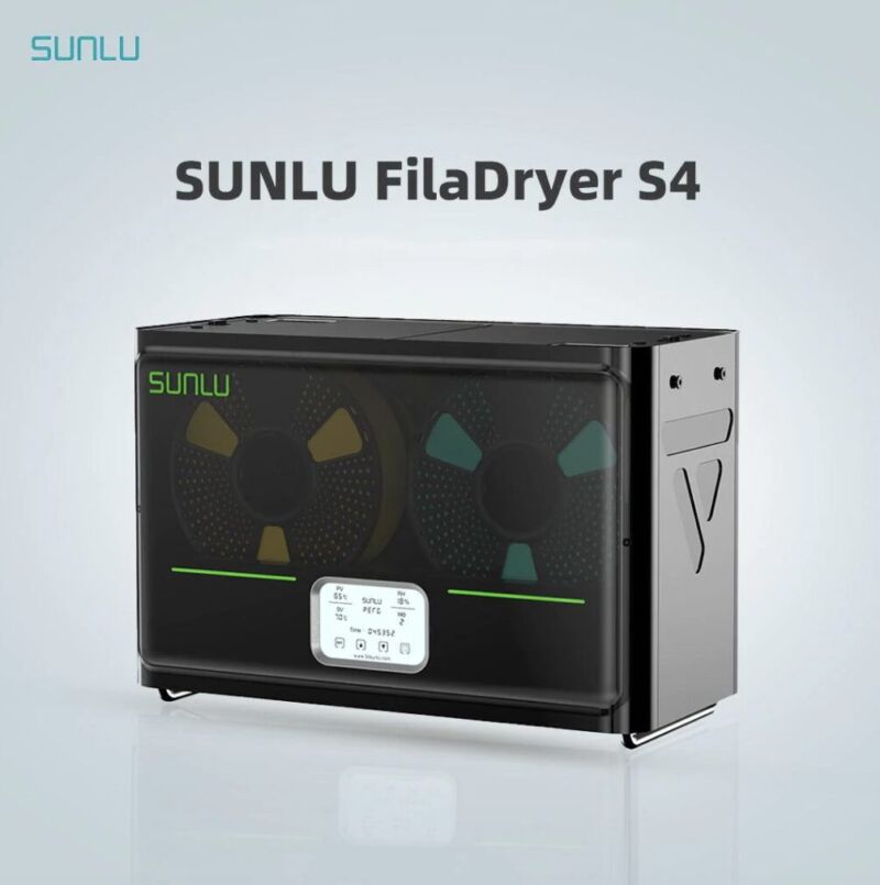 Sunlu S4 – uscator pentru 4 role filament, display digital, pornire/oprire automata – 1.75mm – 5kg