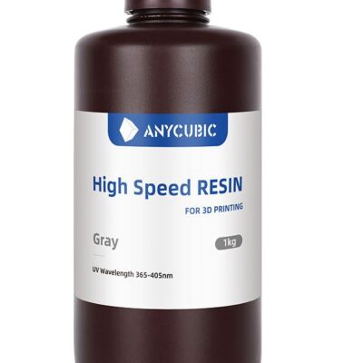 Anycubic - Rășină Gri High Speed 1kg - Viteză de imprimare 3X - Gri - 1.2kg