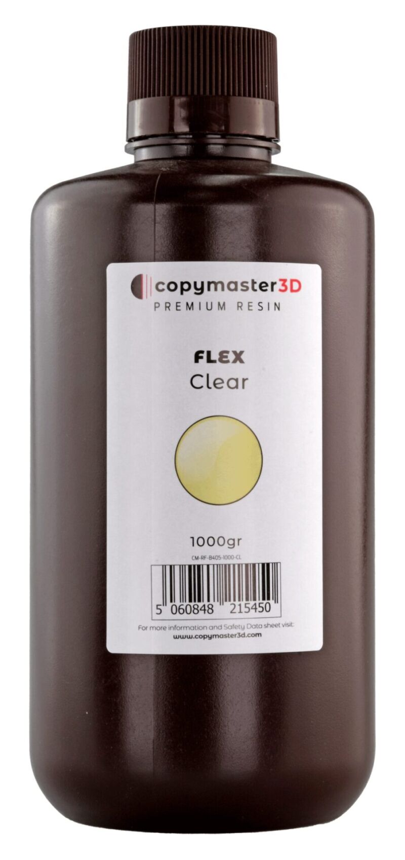 Copymaster3D Flex UV Rășină - 1000 ml - Transparent, Flexibilă - Transparent - 1.2kg - imagine 2