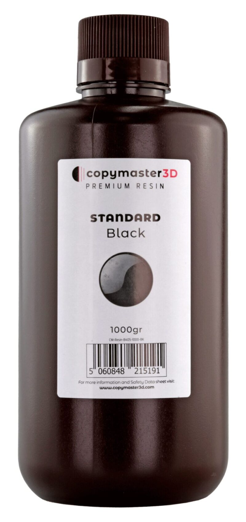 Copymaster3D Rășină UV Standard - 1000 ml - Negru, Low Odour - Negru - 1.2kg - imagine 2