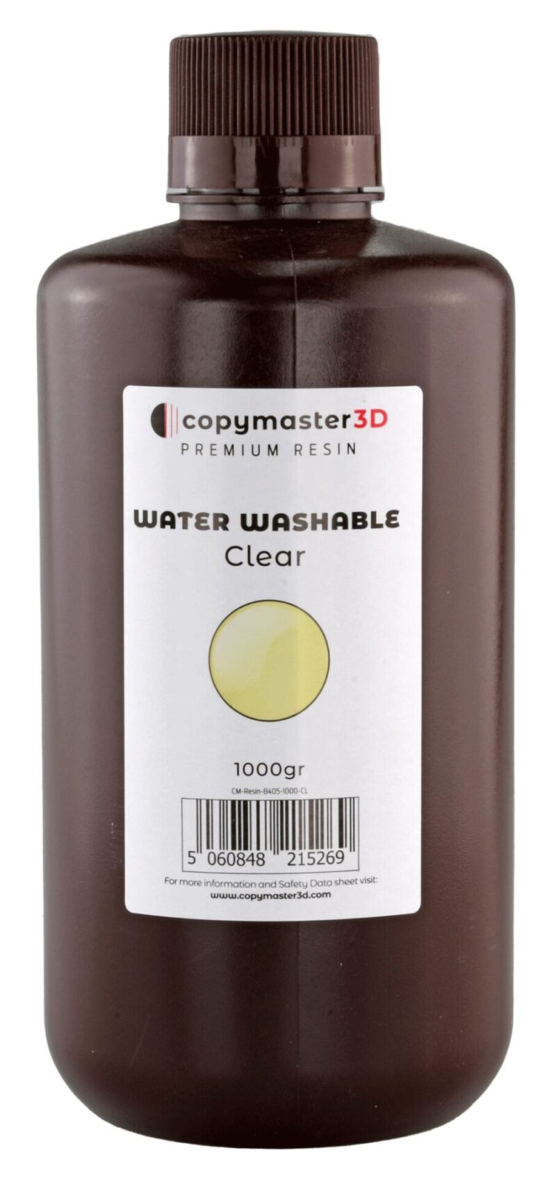 Copymaster3D Rășină UV Spalabilă cu Apă - 1000 ml - Transparentă - Transparent - 1.2kg - imagine 2