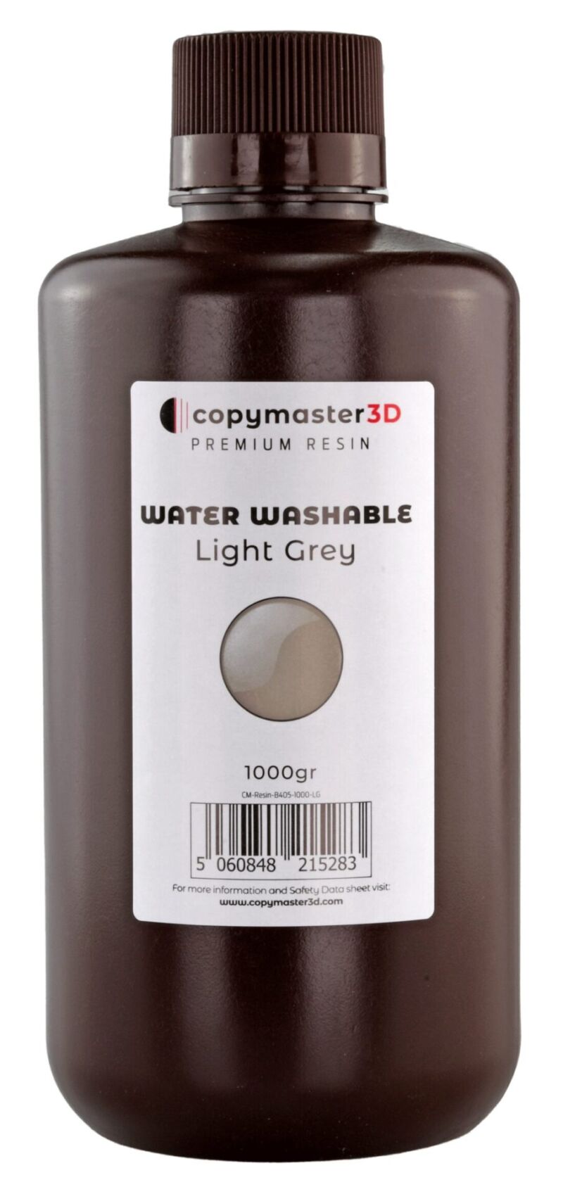 Copymaster3D Rășină UV Lavabilă cu Apă - 1000 ml - Gri - 1.2kg - imagine 2