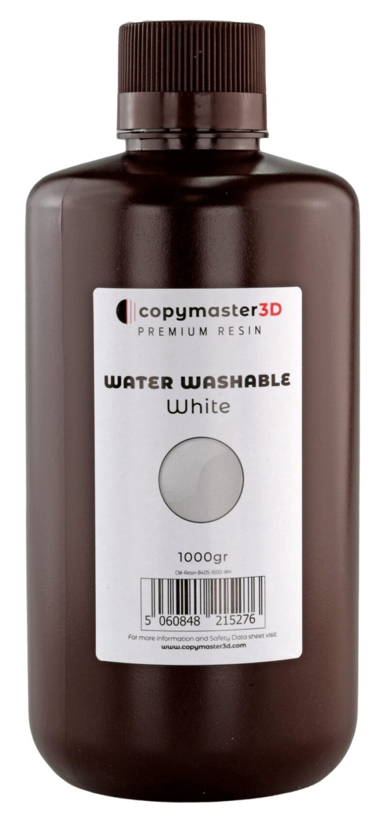 Copymaster3D Rășină UV Spălabilă cu Apă - 1000 ml - Alb - 1.2kg - imagine 2
