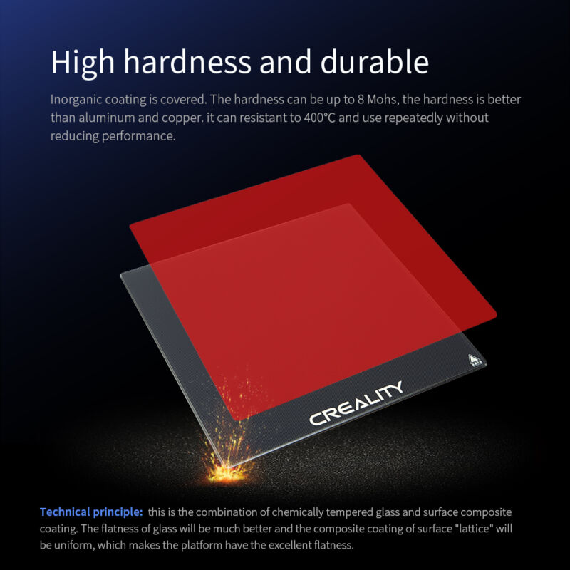 Creality 3D CR-3040 Pro Platformă Carbon Cristal Silicon - imagine 3