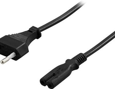 Cablu de alimentare Deltaco - 2 m - EU C7