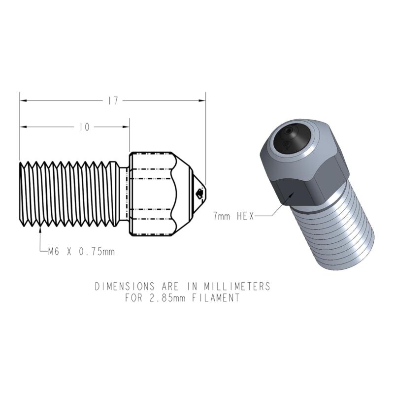 Duza compatibilă DiamondBack Ultimaker S-line - imagine 3