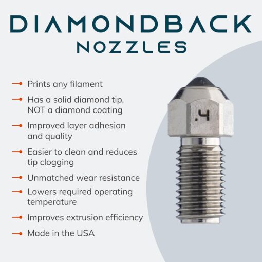 Duza Compatibilă Diamond Back pentru Ultimaker S-line - imagine 4