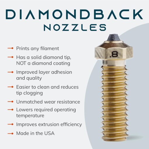 Duza Diamond Back Volcano pentru imprimare 3D cu diamant policristalin - imagine 5