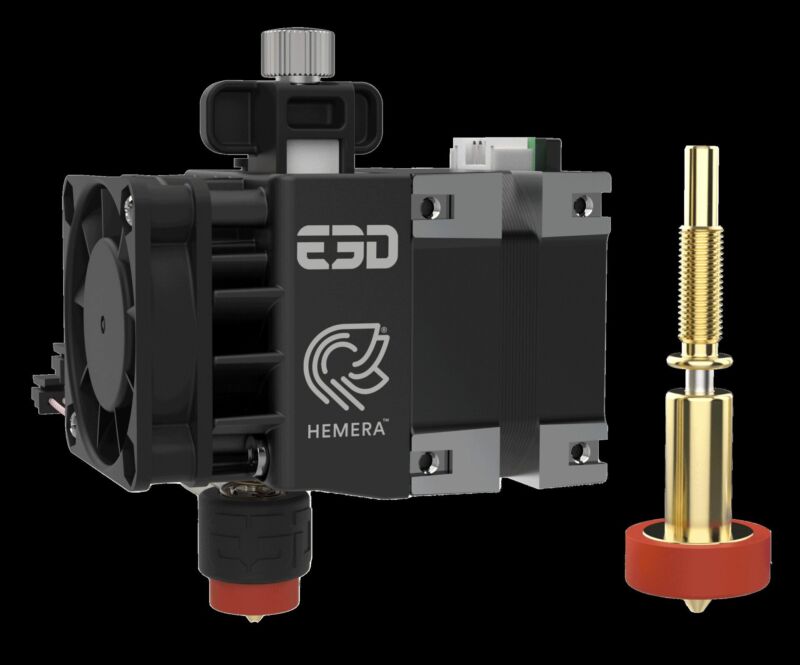 E3D RapidChange Revo™ Hemera XS, 12V Kit de duză unică - imagine 3